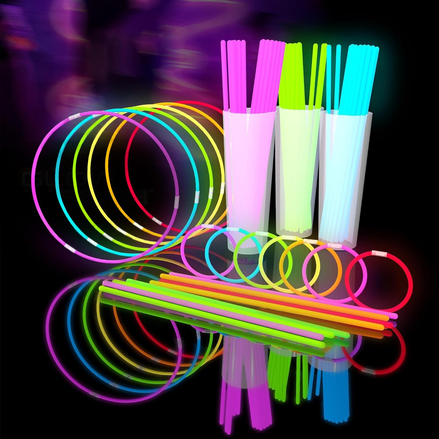 Glow Fever 8-inch glowstick glows brightly for vibrant party atmospheres.