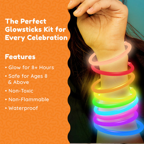 Glow Fever necklaces offer portable lighting for events and selfies.
