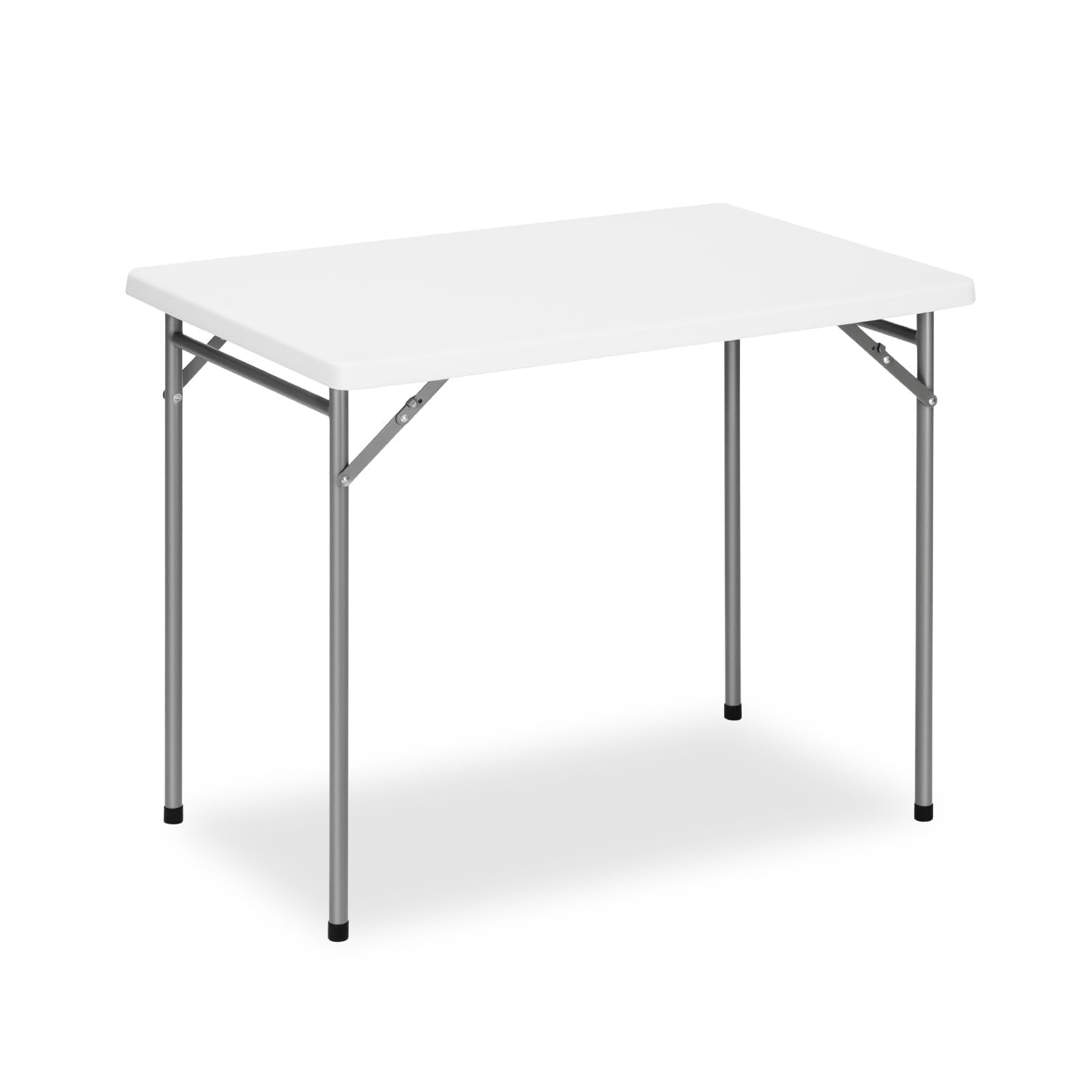 GlowitLian 3ft rectangular folding table top surface, durable and easy to clean.
