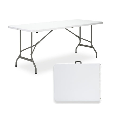 GlowitLian 6ft folding table with honeycomb-top for heavy-duty use.