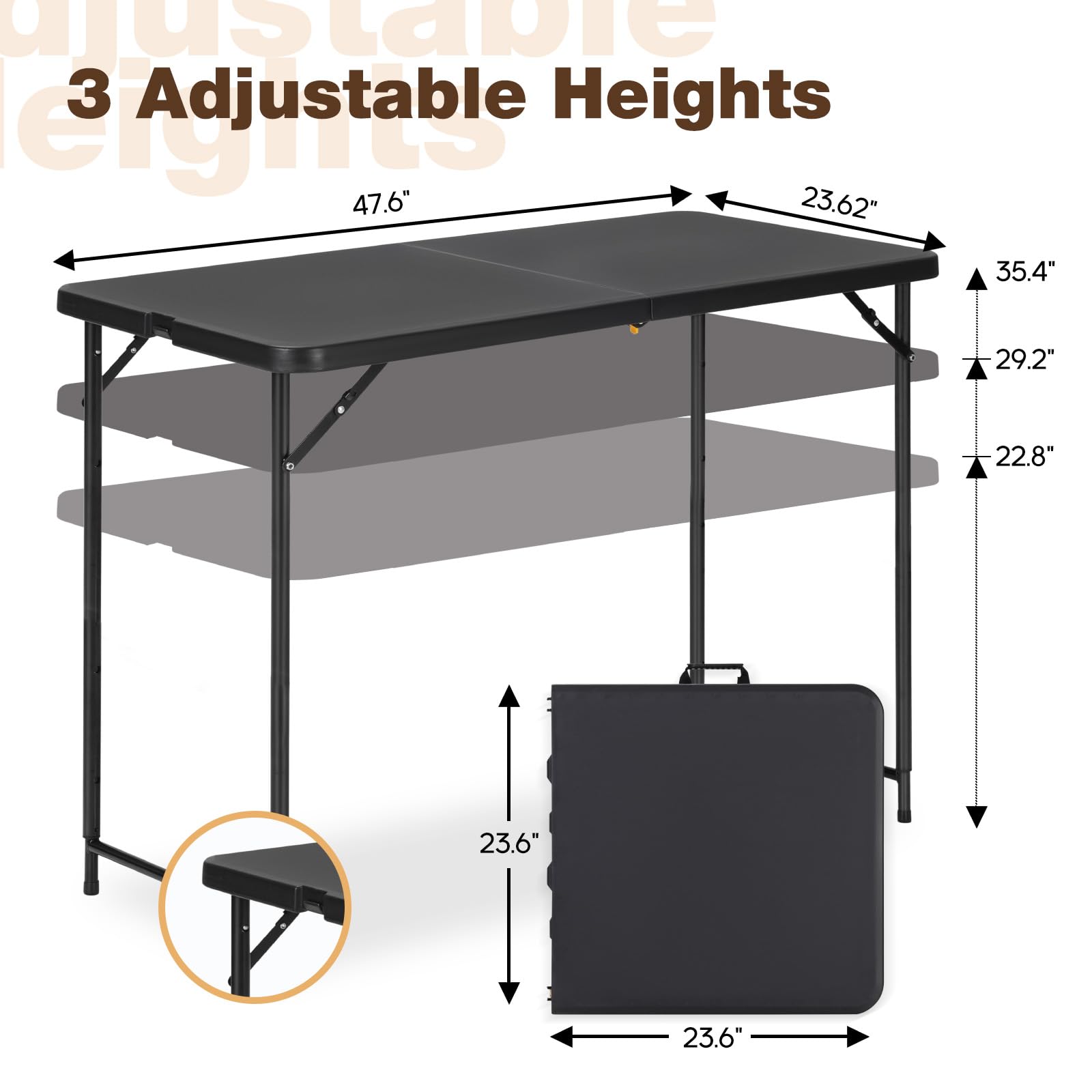 GlowitLian dual-fold tabletop design enables compact storage after use