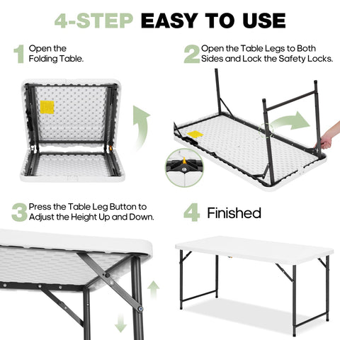 GlowitLian easy-clean HDPE surface resists spills and messes.
