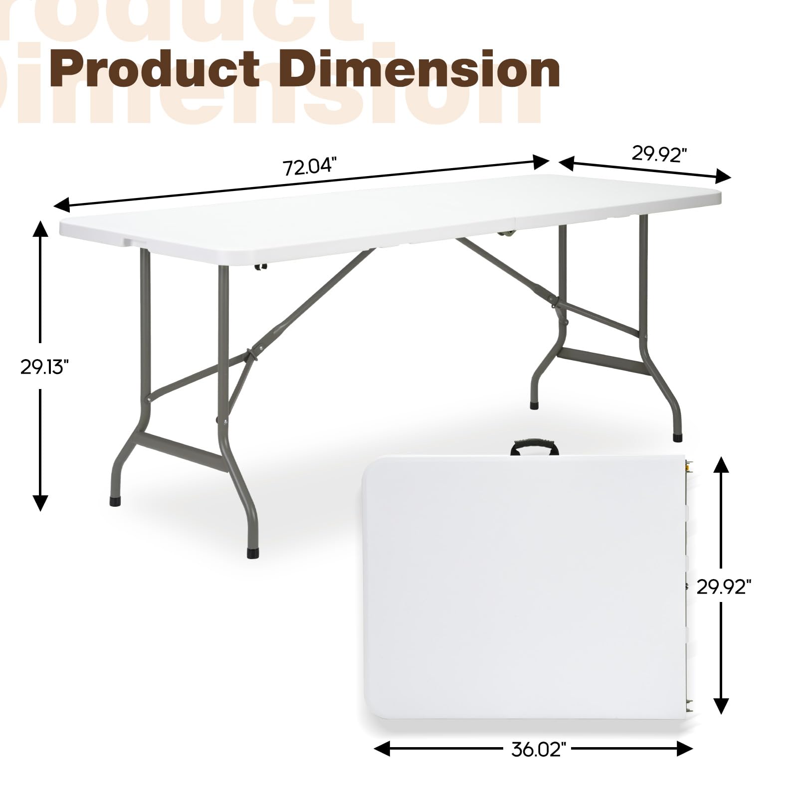 GlowitLian fold-in-half design shown for easy transport and storage.