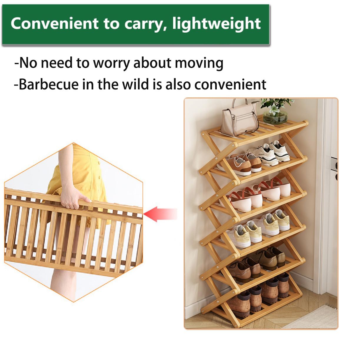 Glsety 50x26x113 cm rack fits narrow corridors.