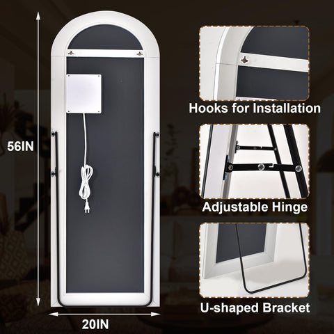 GLSLAND bedroom cloakroom mirror enhances space with an elegant arched silhouette.