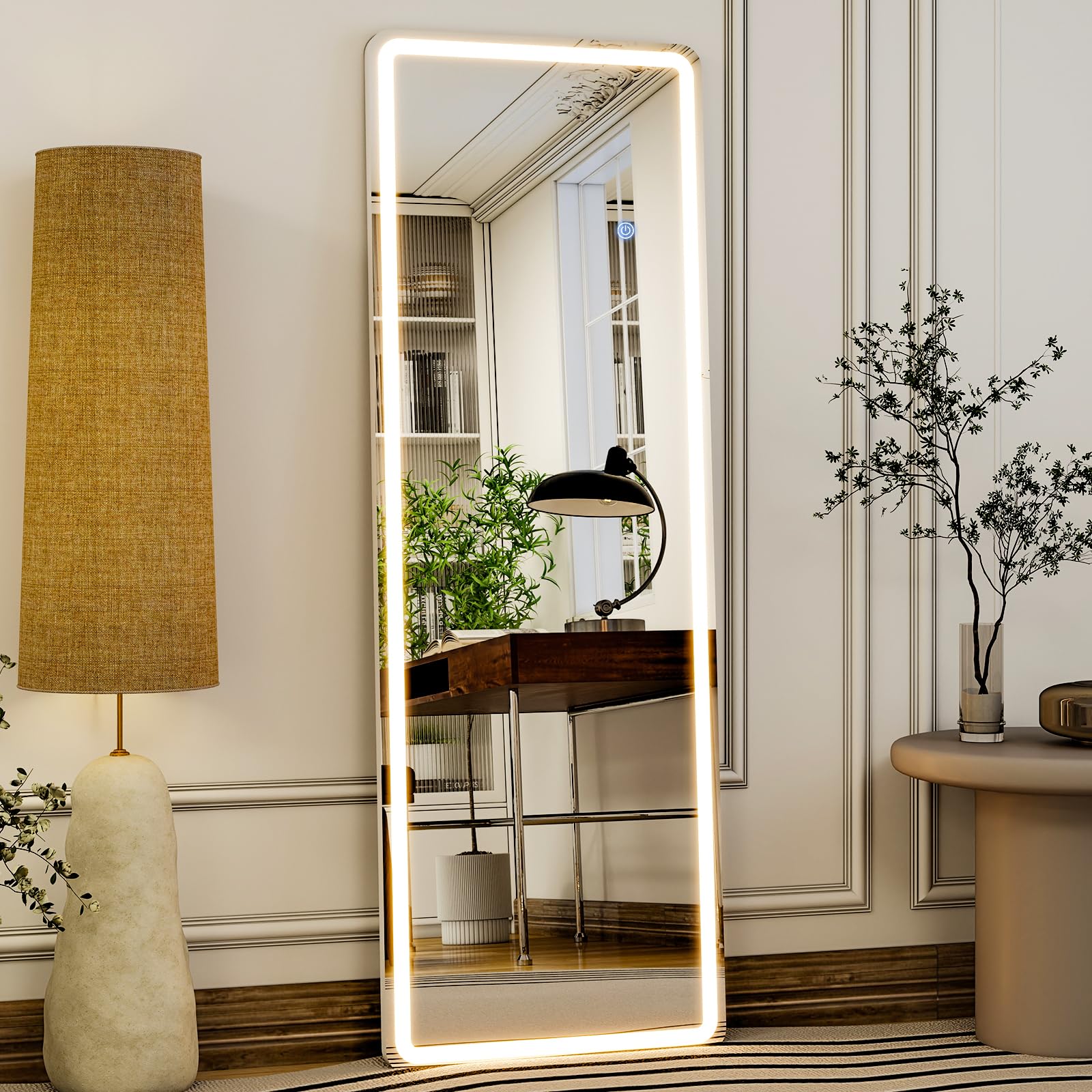 GLSLAND mirror with three color temperatures for versatile lighting