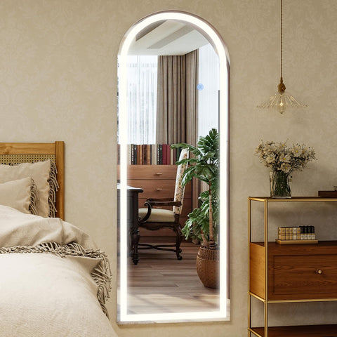 GLSLAND luxury full-body reflection mirror elevates dressing routines with style.