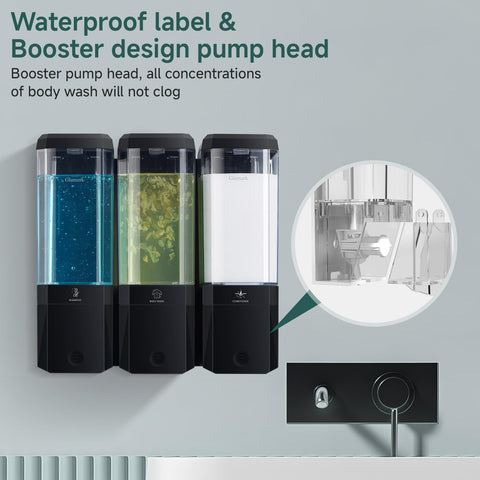 Glumzrk 500ml refillable chambers support easy restocking and lower refill frequency