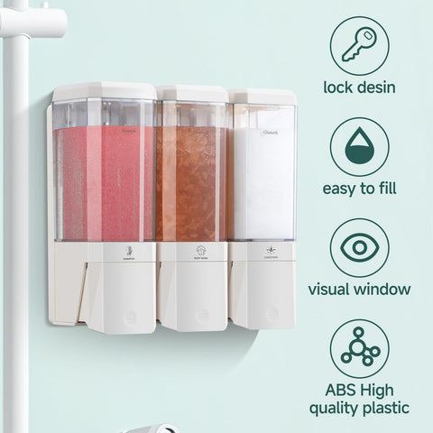 Glumzrk booster pump enables smooth conditioner dispensing.