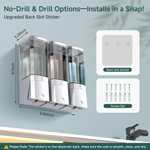 Glumzrk durable ABS plastic withstands daily bathroom use.