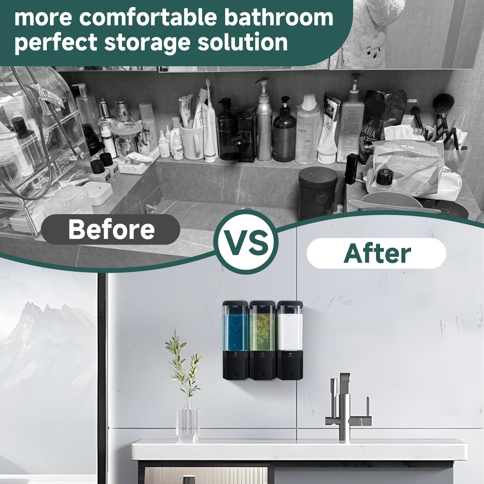 Glumzrk locking safety feature helps prevent leaks in busy bathrooms