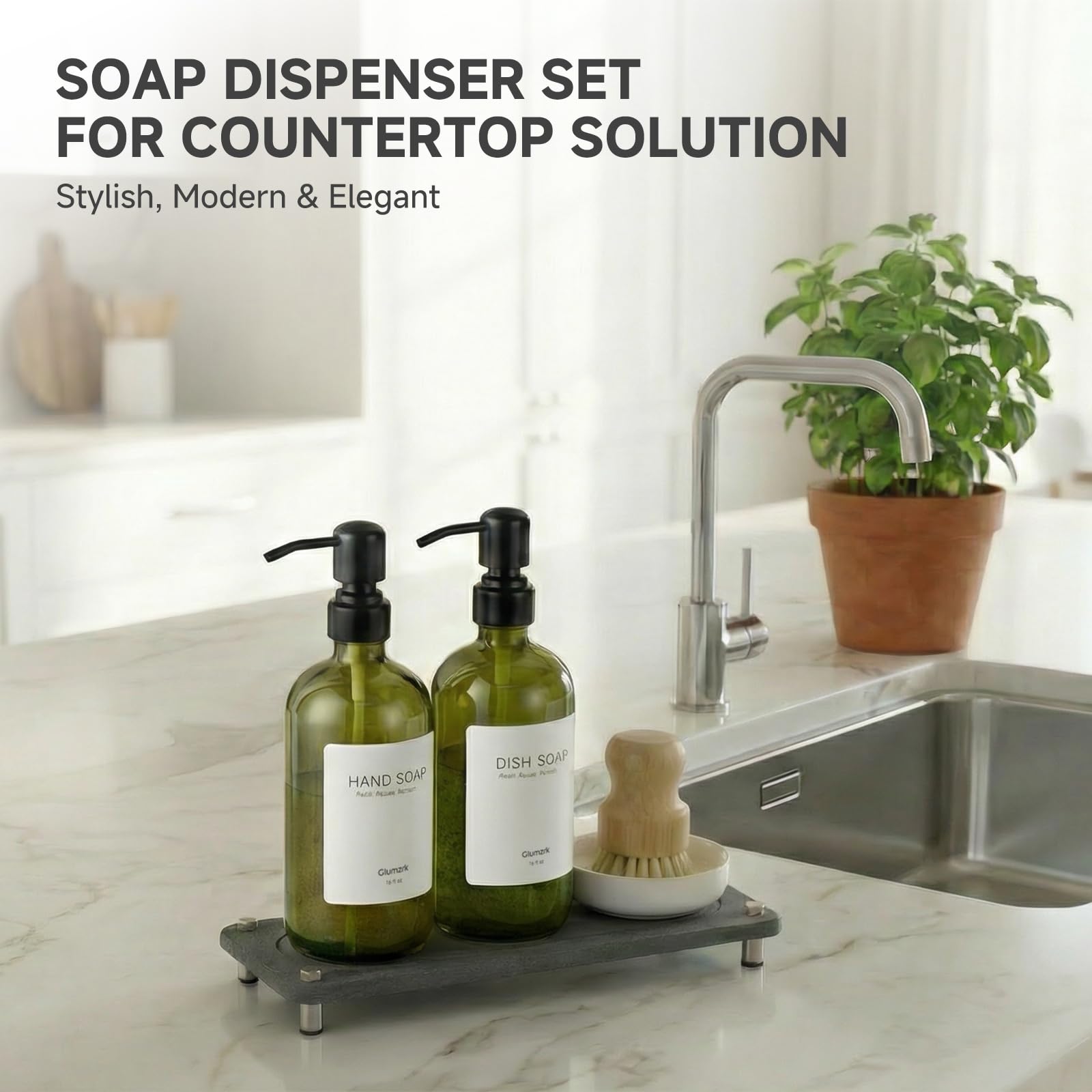 glumzrk modern kitchen decor complements green glass with natural or boho interiors