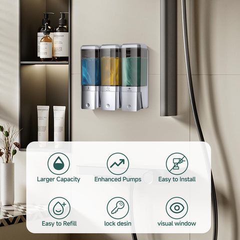 Glumzrk shampoo label visibility highlighting SHAMPOO chamber for quick refills