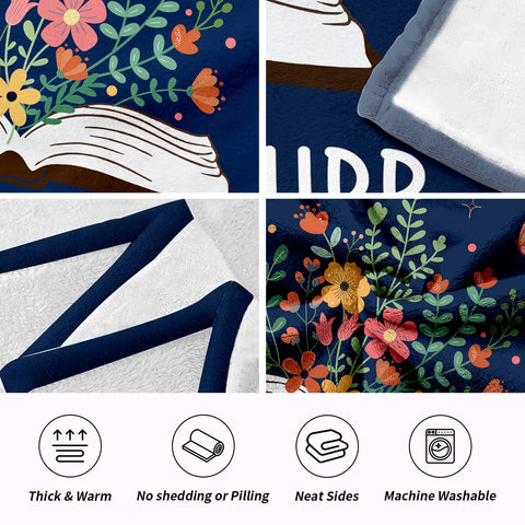 Glydein blanket in gift box adds instant gifting impact for book lovers.