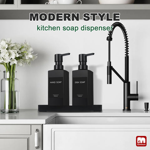 GMISUN 12oz glass dispenser with pump reduces refills during busy days.