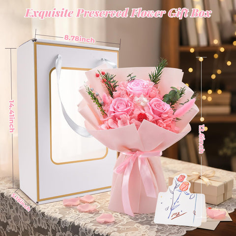 Gnifot gift box bouquet arrives ready to gift with a blank card