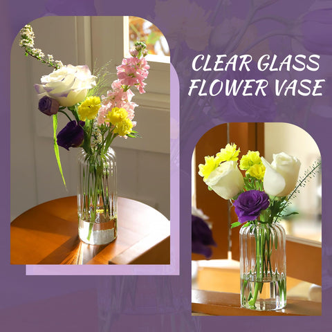 GNILLKO clear glass centerpiece base for weddings and events.