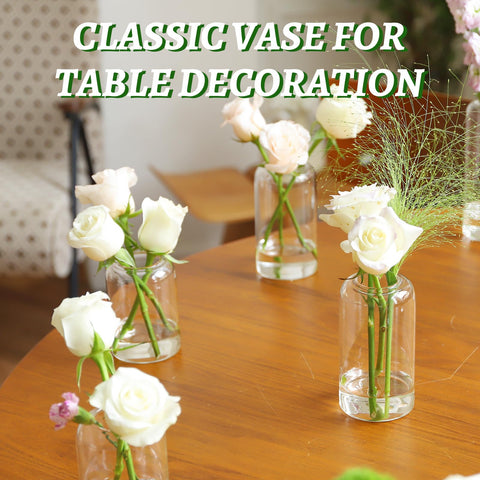 GNILLKO Glass Bud Vases wedding table decor inspiration