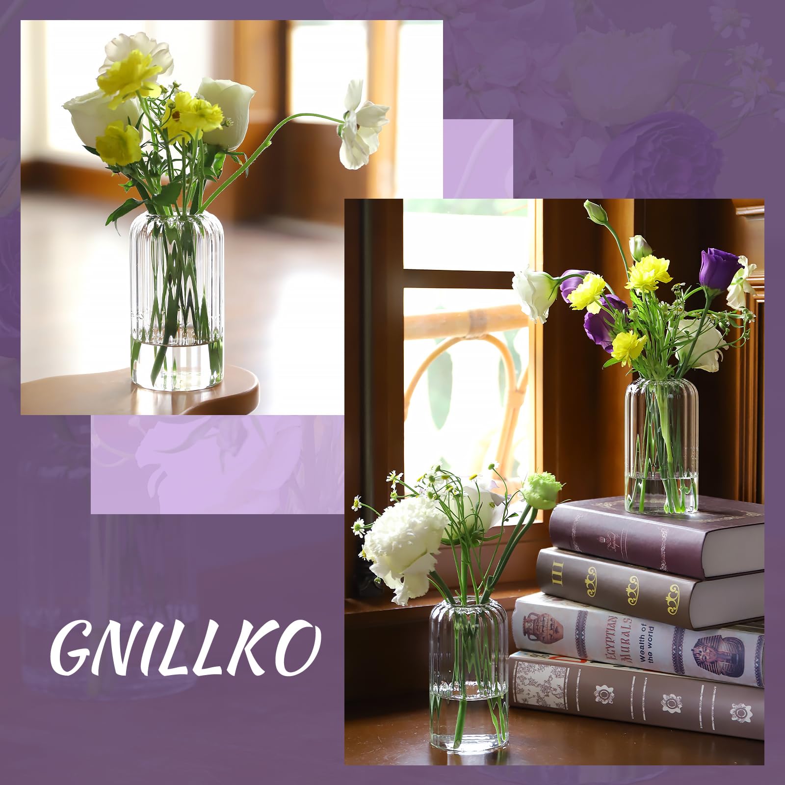 GNILLKO packaging protects vases with foam for safe delivery.