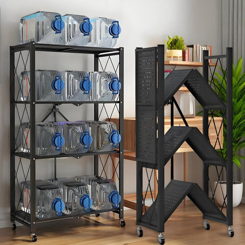 GOARLPEY bakers rack foldable frame for versatile kitchen and garage storage