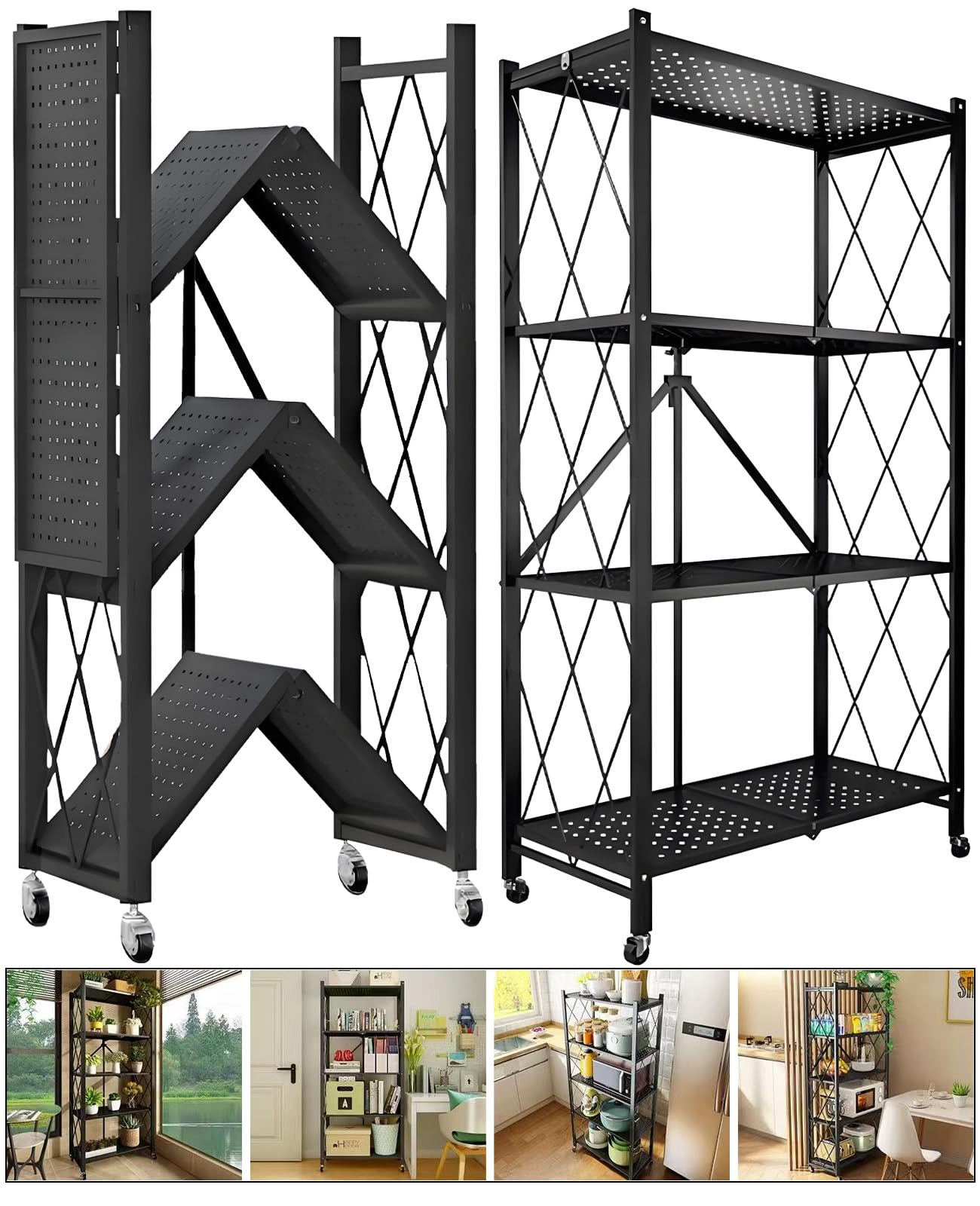 GOARLPEY space saving foldable design for compact storage when not in use