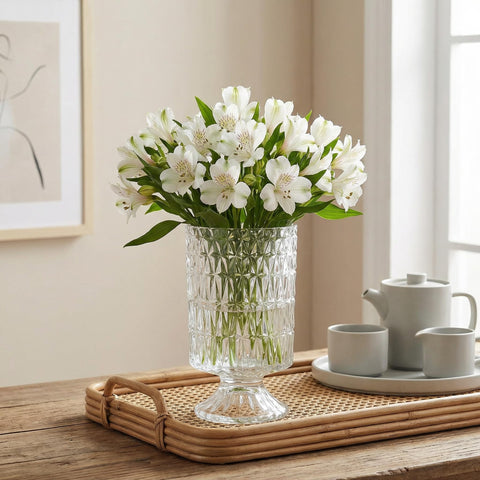 Goaste embossed vase 7-inch ideal gift for many celebrations.