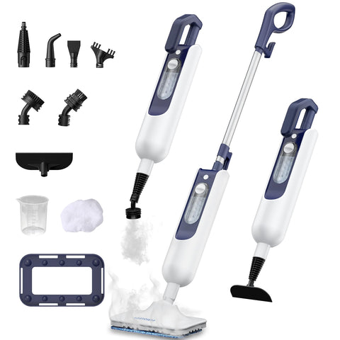 GOATCLEAN 11-in-1 steam mop attachments for whole-home cleaning without chemicals.