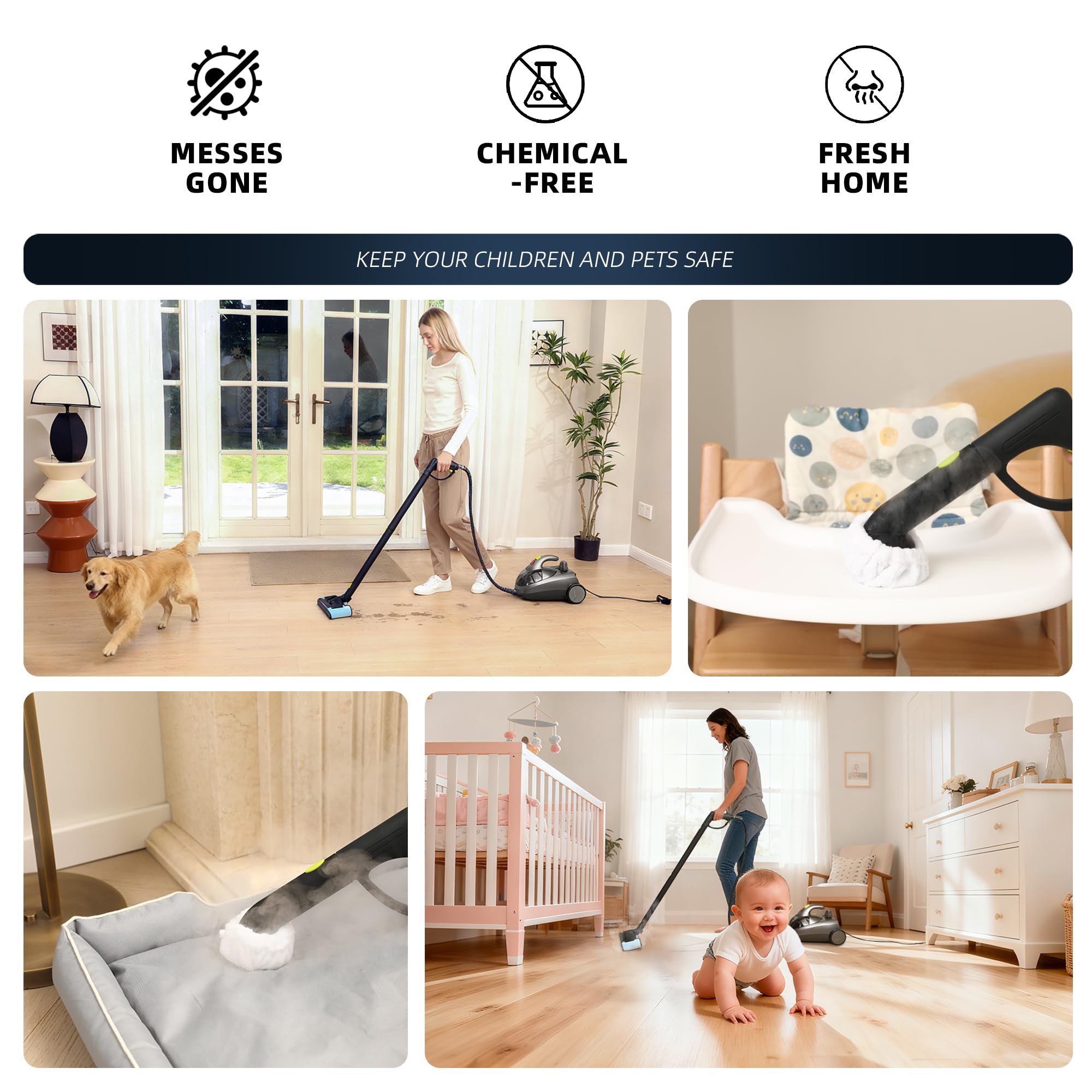 GOATCLEAN ready-for-car detailing when steam loosens grime on interiors.