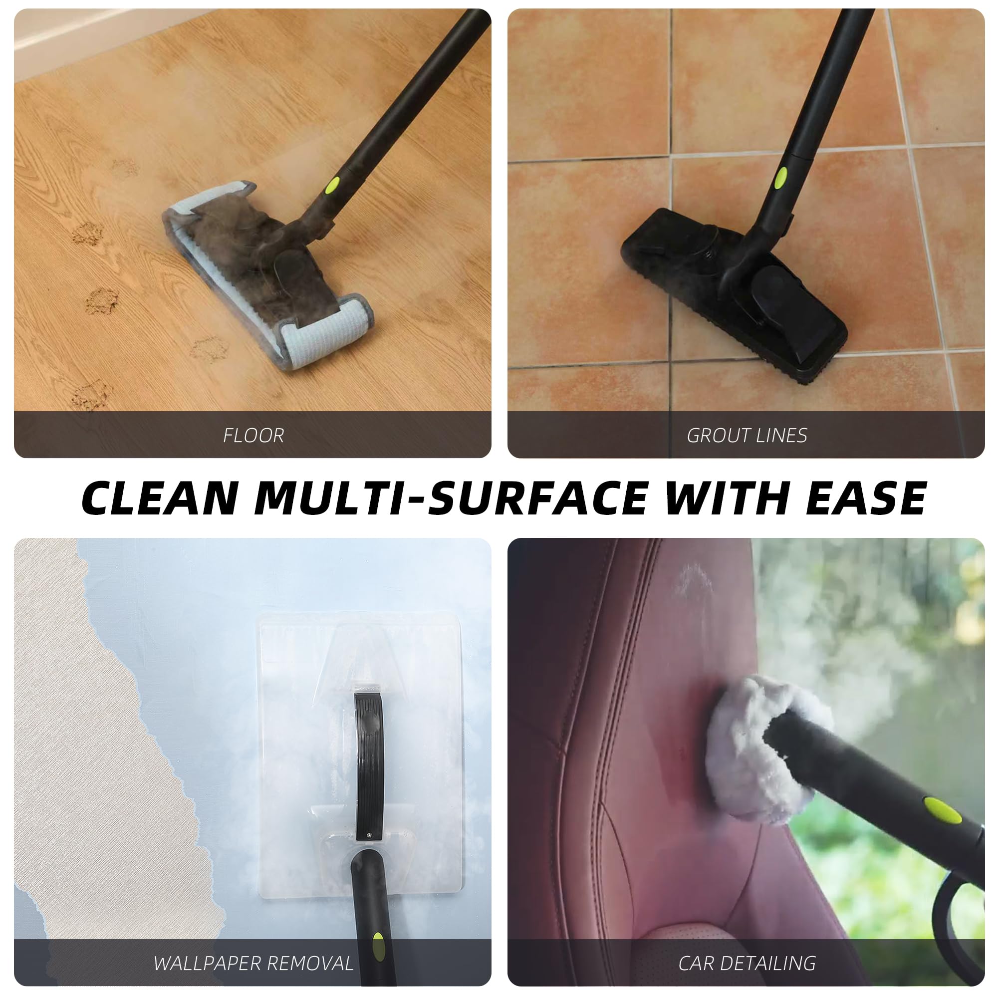 GOATCLEAN steam cleaner in action on floors for deep cleaning.