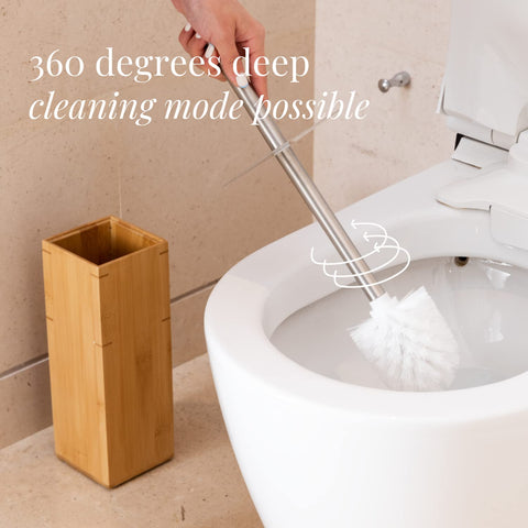 GOBAM holder with hidden design keeps bathroom surfaces clean and uncluttered.