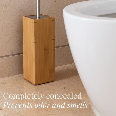 GOBAM nylon bristles deep-clean for hard-to-reach toilet areas.