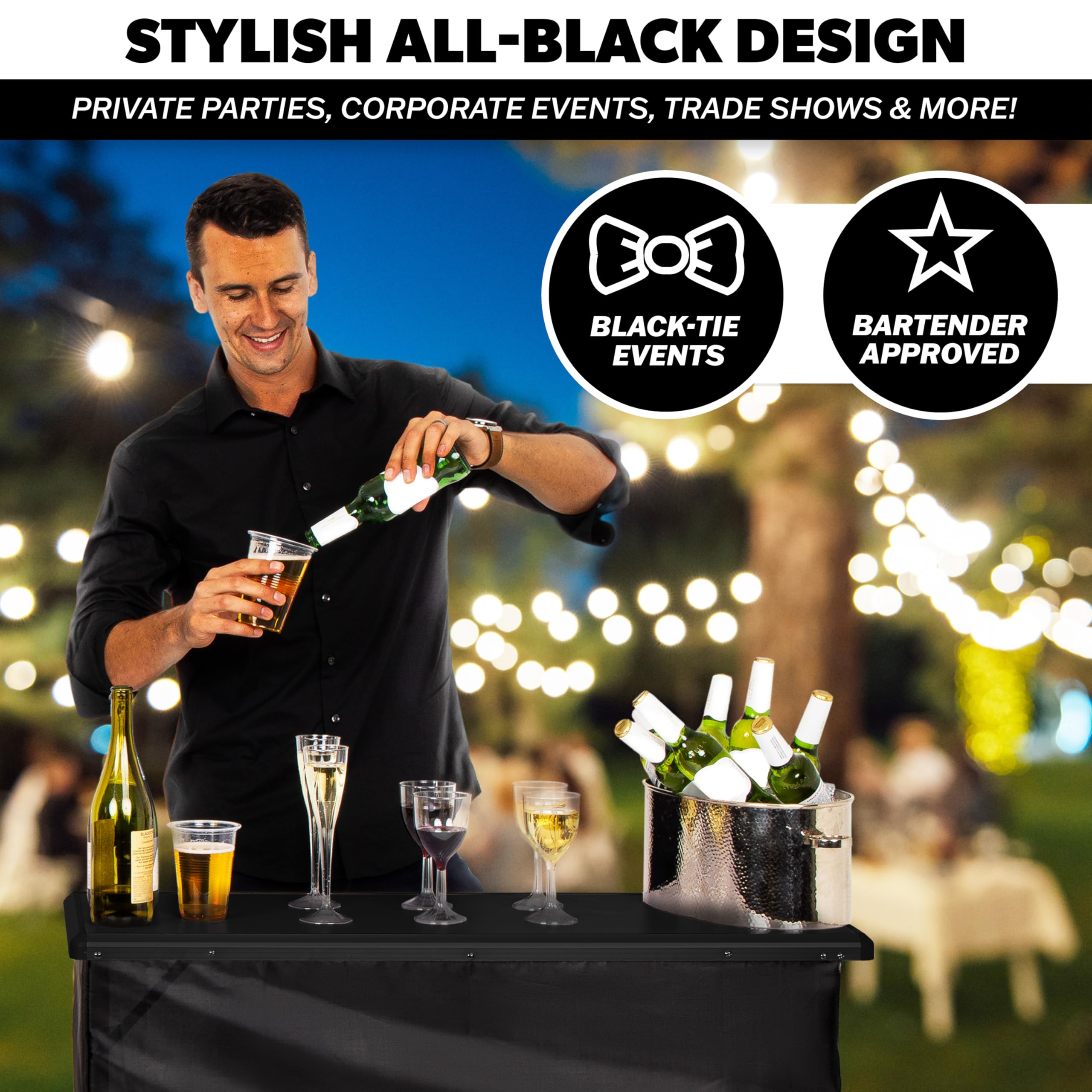 GoBar folding mechanism enabling quick event setup