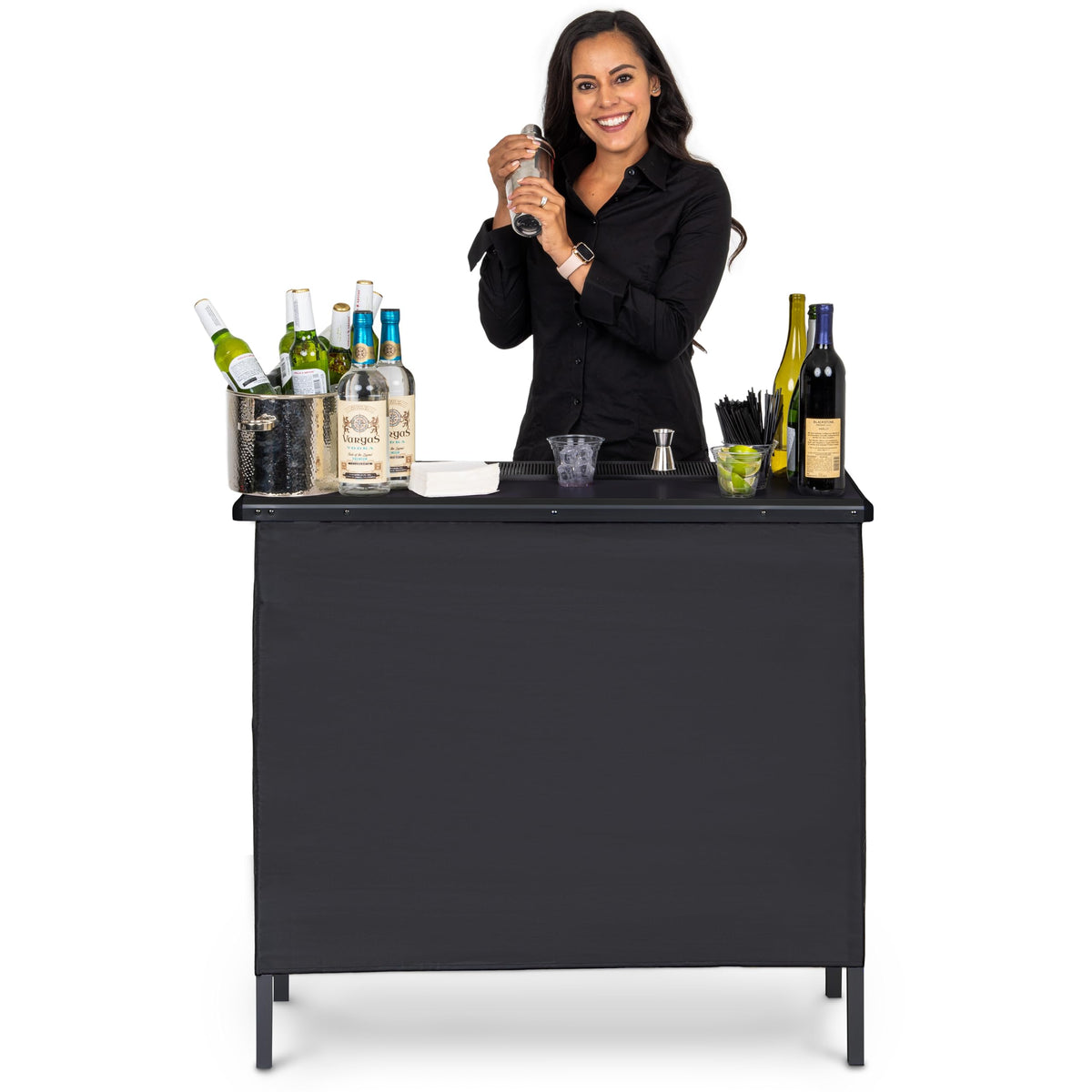 GoBar portable bar table top surface for a sleek event setup