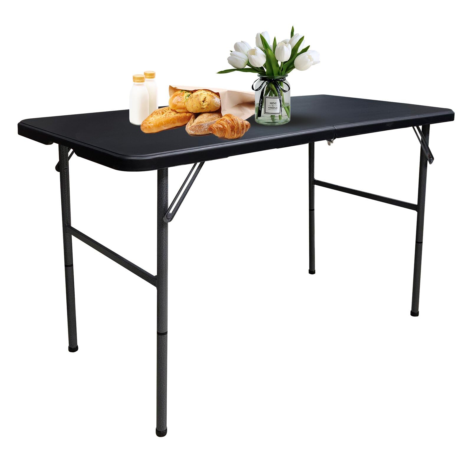 Gocamptoo folding table folded compact for easy storage and transport