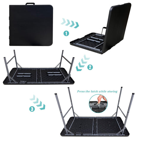 Gocamptoo folding table indoor event setup for games