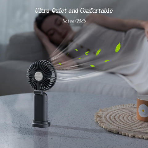Multi-use GOCKERA fan for desk, neck, or handheld use
