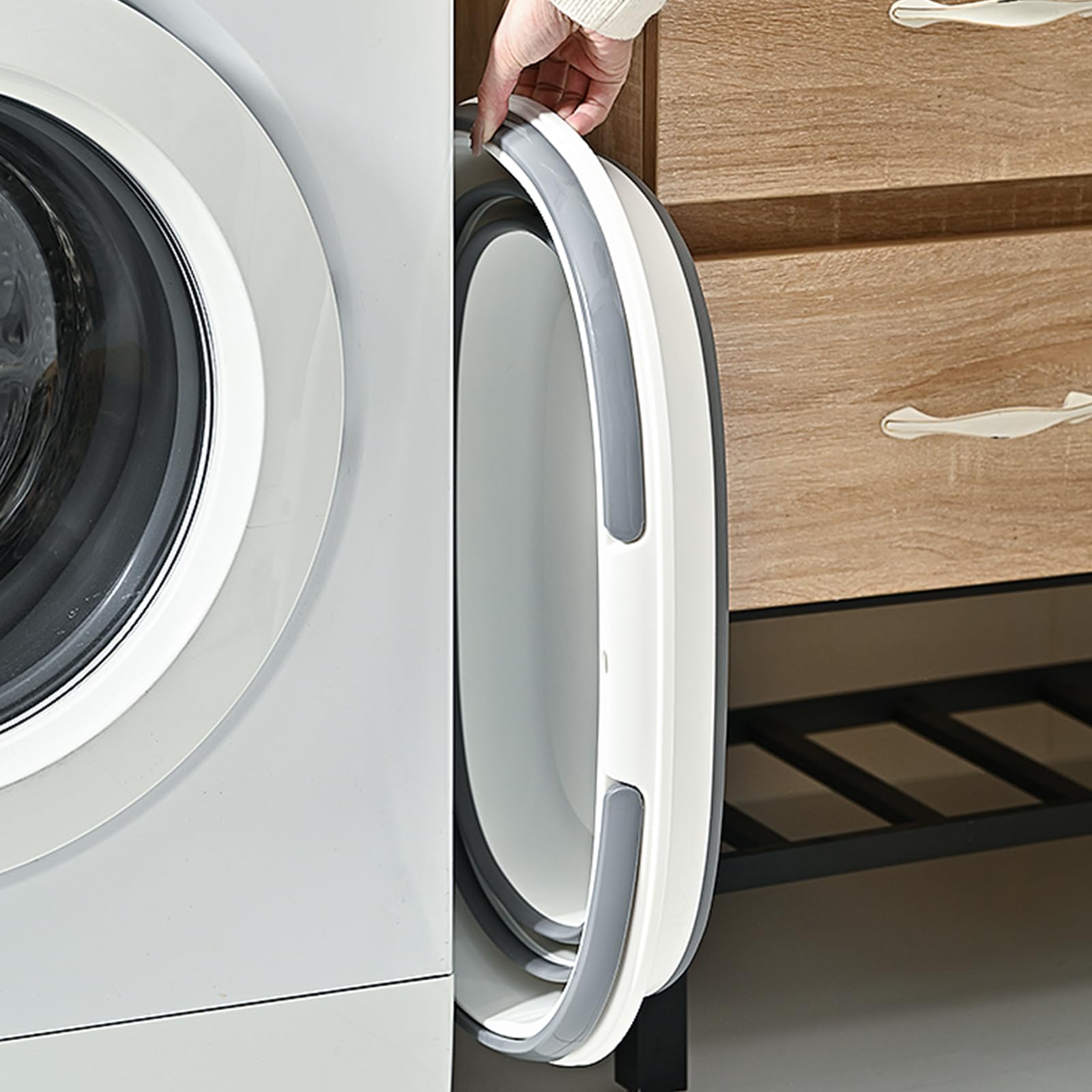 Goderewild laundry basket for bedroom use, keeps belongings organized.