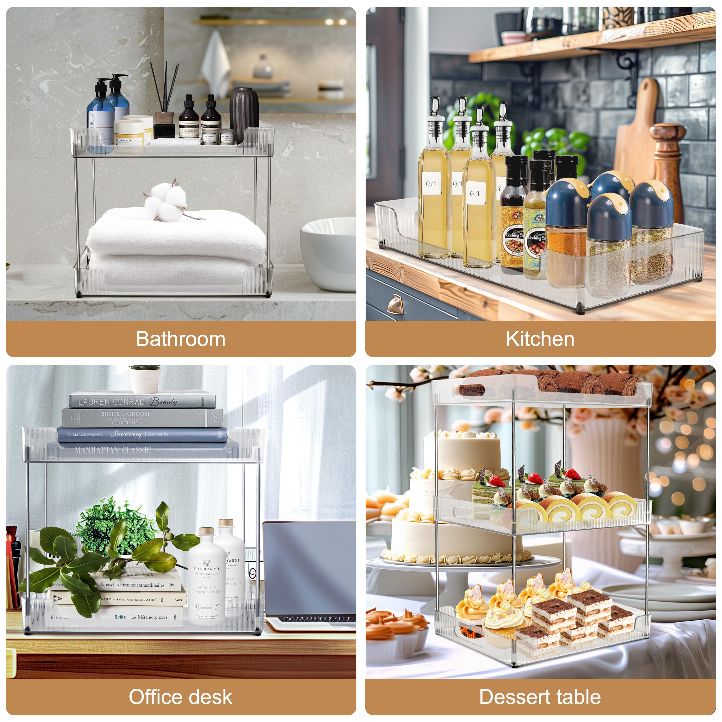 Goderewild non-slip base prevents slips and keeps items secure on countertops.