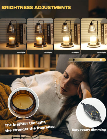 GODONLIF Candle Warmer Lamp dimmable knob for mood control