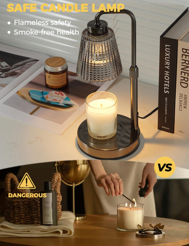 GODONLIF Candle Warmer Lamp height-adjustable for jar variety