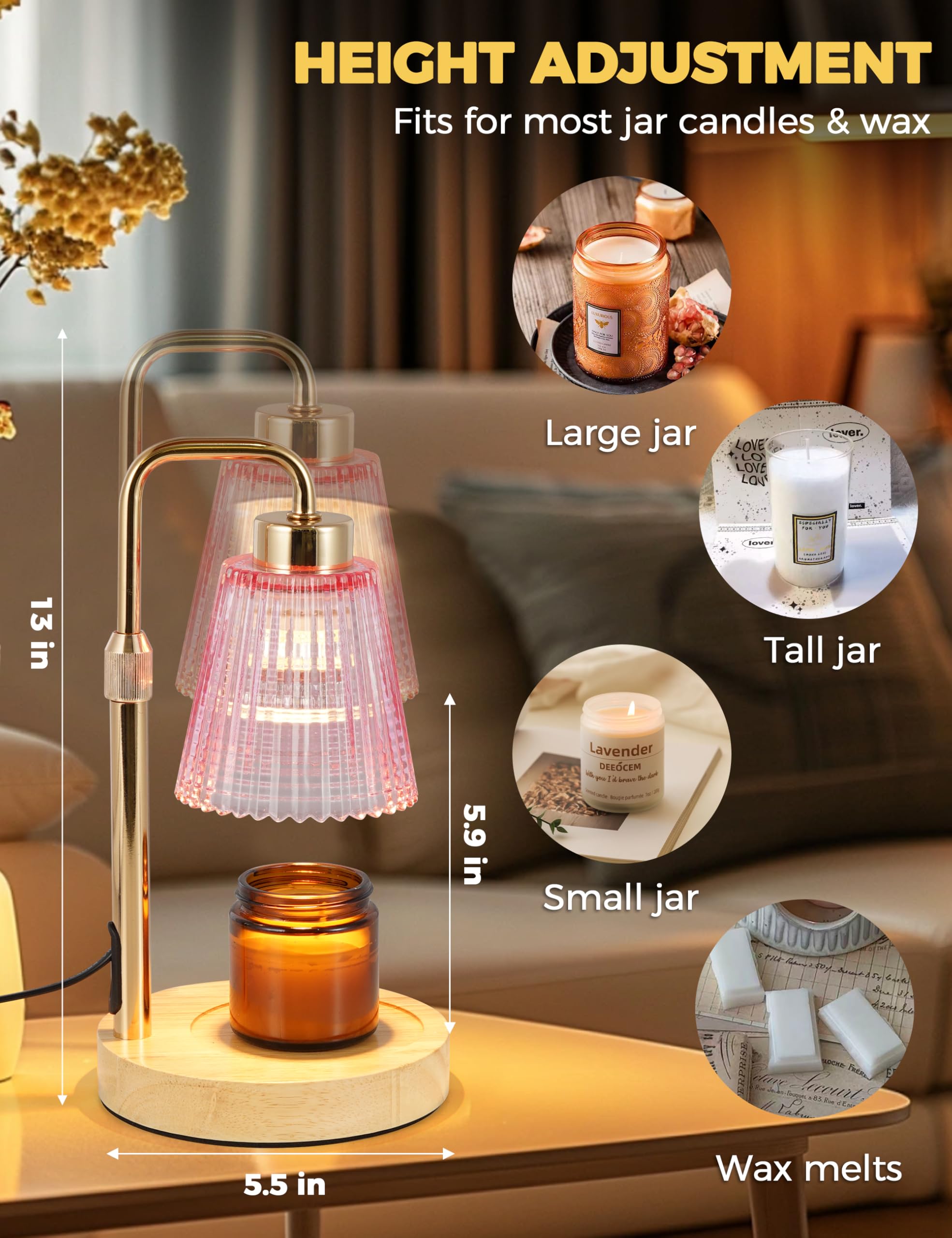GODONLIF candle warmer lamp glow creates inviting atmosphere in any space