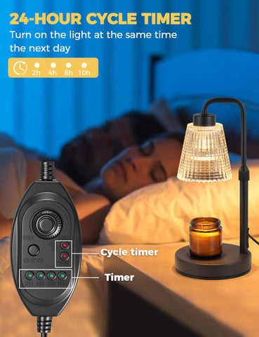 GODONLIF Candle Warmer Lamp height-adjustable pole fits jars of various sizes