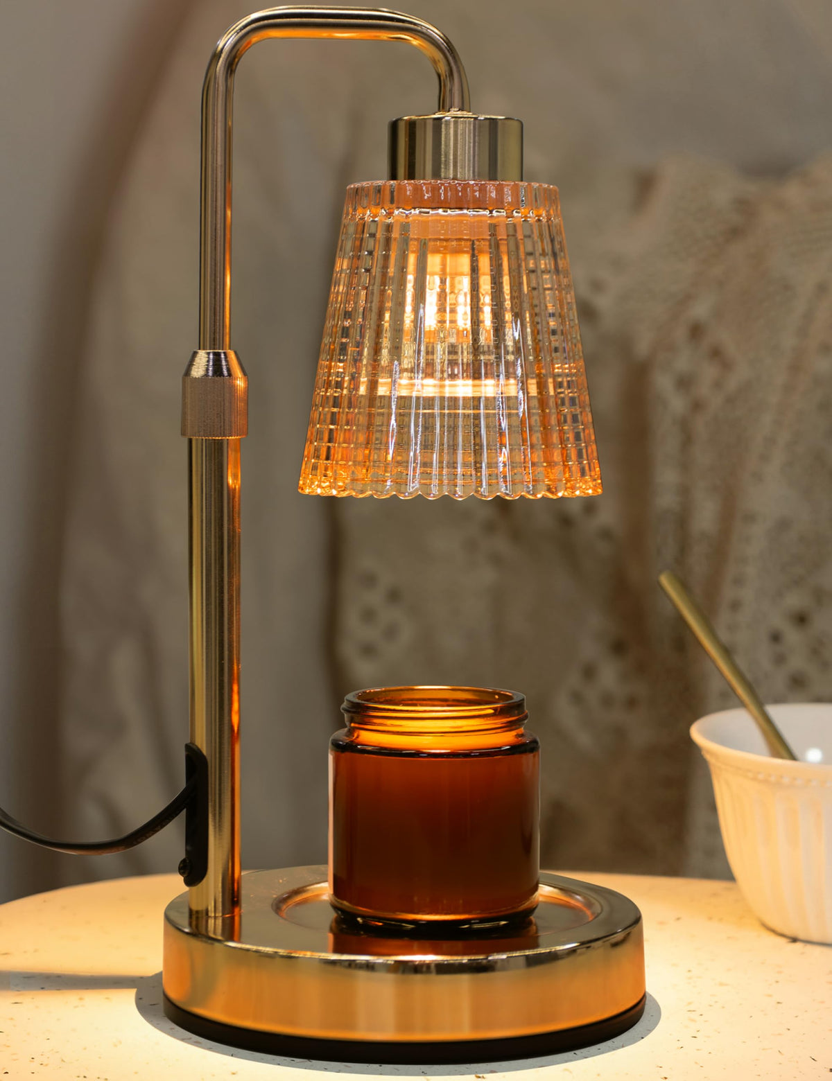 GODONLIF candle warmer lamp top-down melting for clean ambience