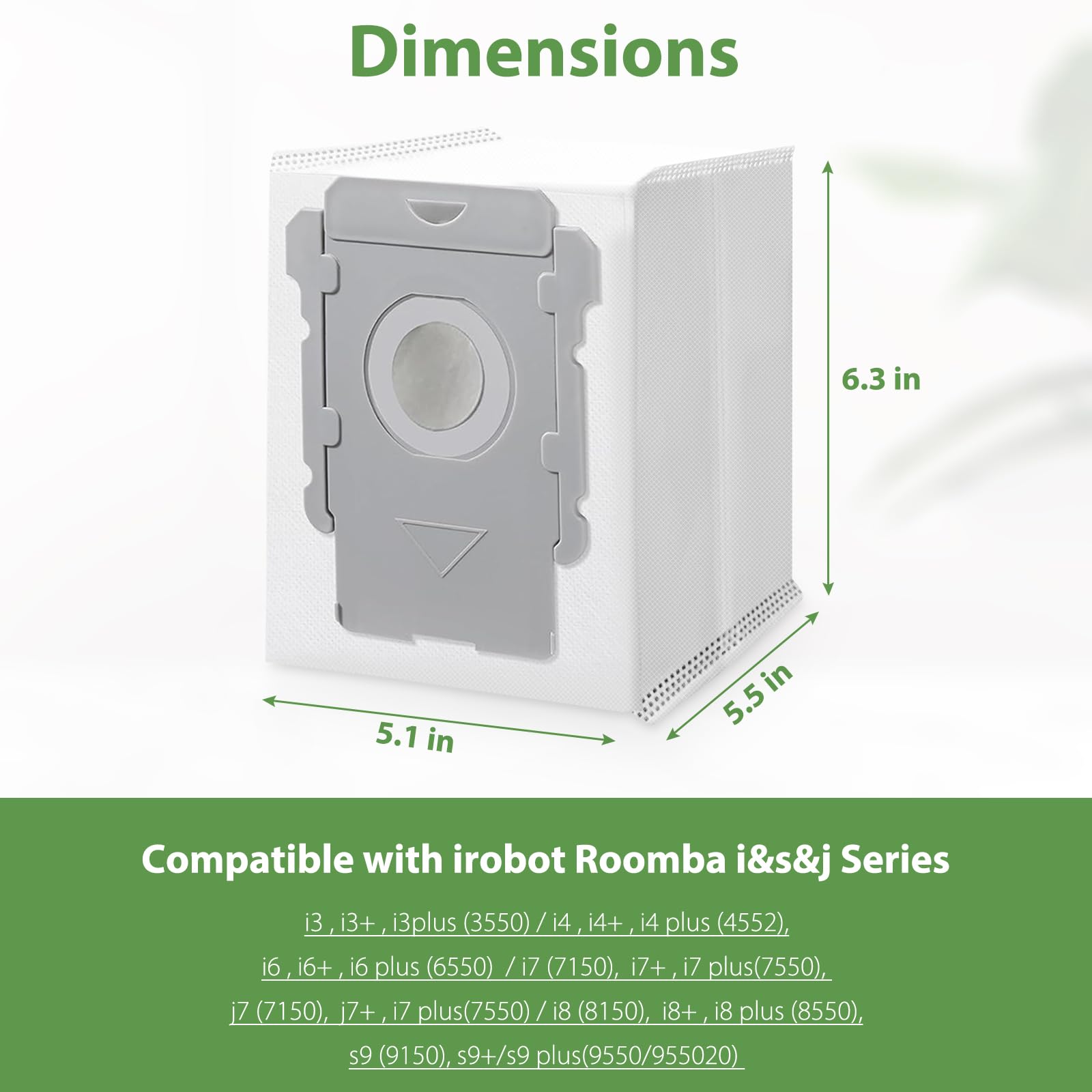 Gofwe Roomba bags compatible with AutoEmpty Dock for convenient maintenance.
