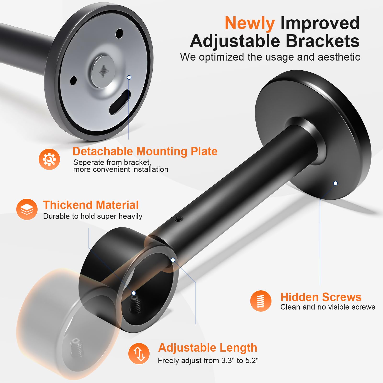 Gogrinliv inner-thread joints for a seamless curtain glide.