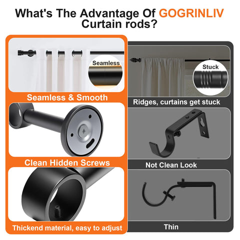 Gogrinliv seamless joint provides a smooth, high-end look without visible threads.