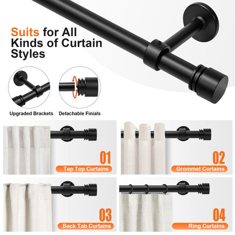 Gogrinliv wide coverage ideal for 12–20 ft large windows and patio doors.