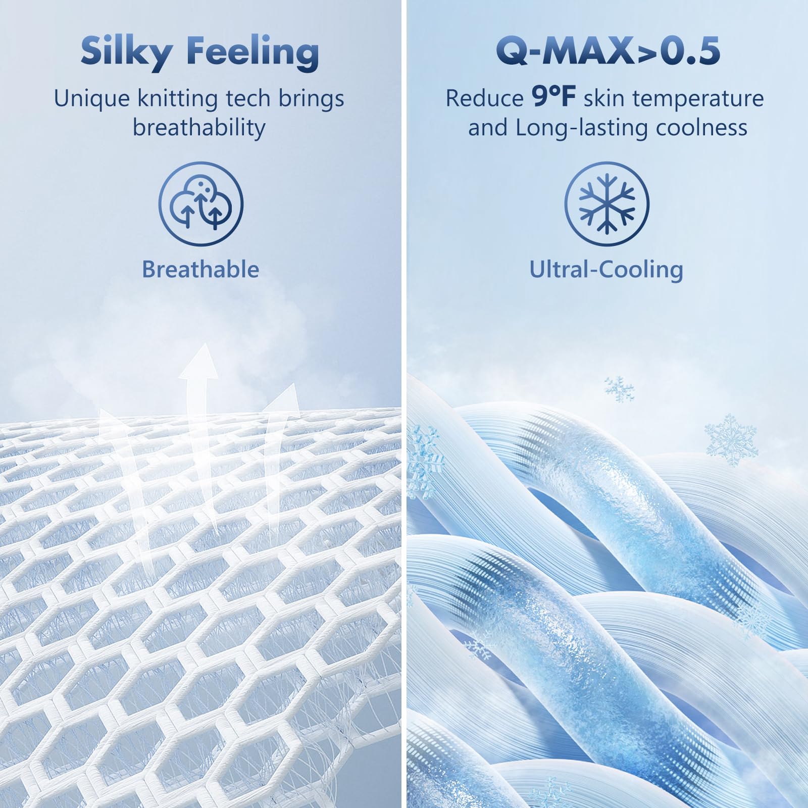 GOHERO Cooling Blanket Queen on bed, illustrating a cooler sleep surface for hot sleepers
