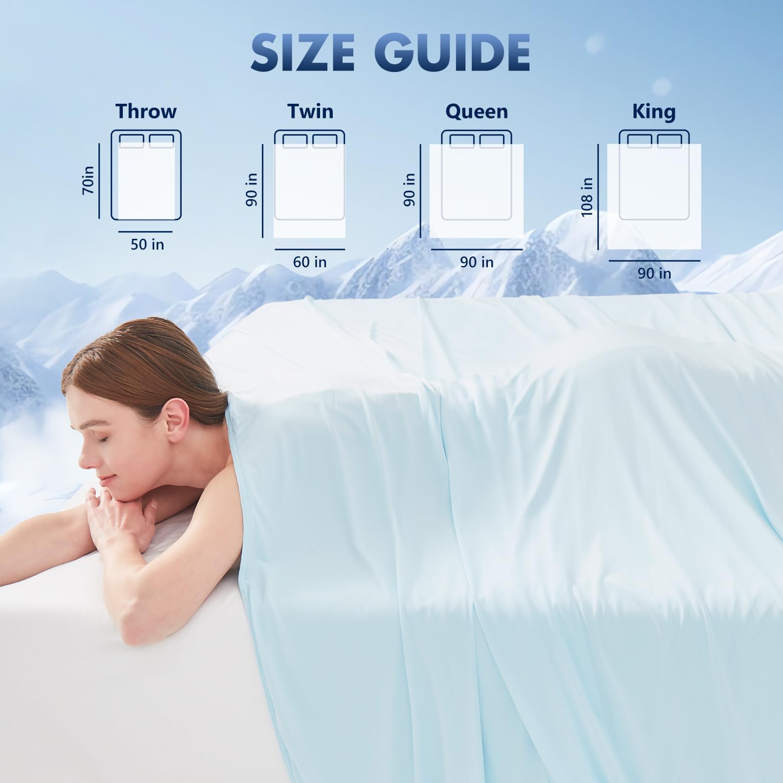 GOHERO Cooling Blanket Queen washing and care guidance for longevity