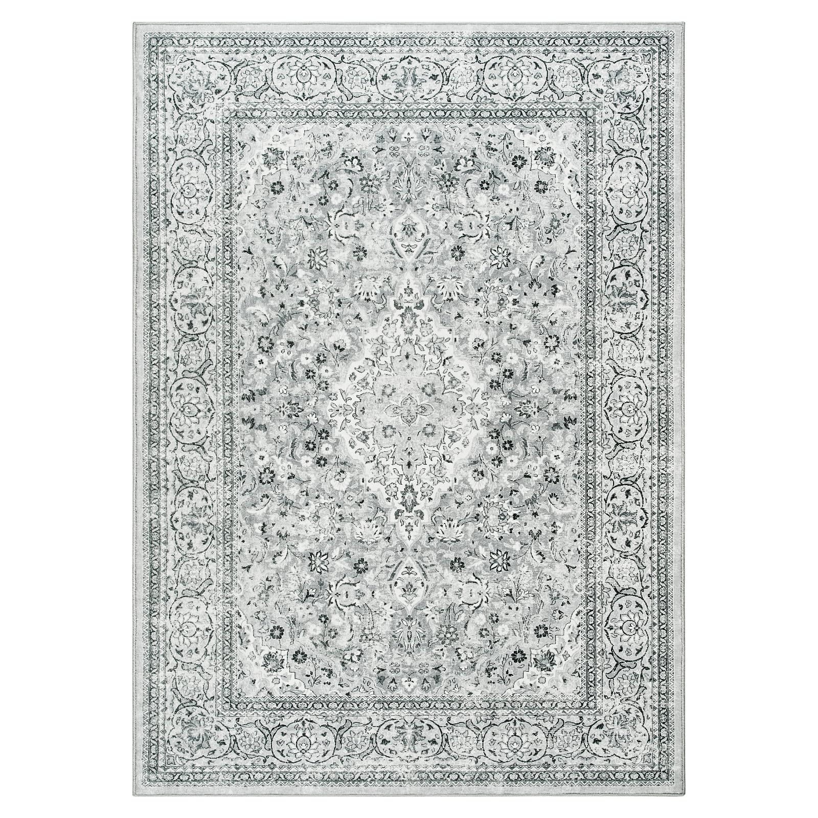Lightweight Goideal rug easily relocates between entryway, living space, and bedrooms.